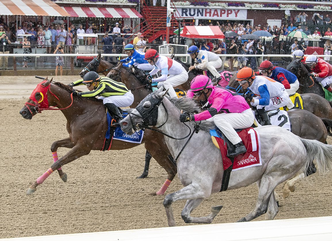 Saratoga Returns With Eventful Opening Day