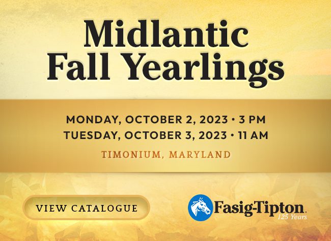 Fasig-Tipton Midlantic Fall Sale – 9/25/23