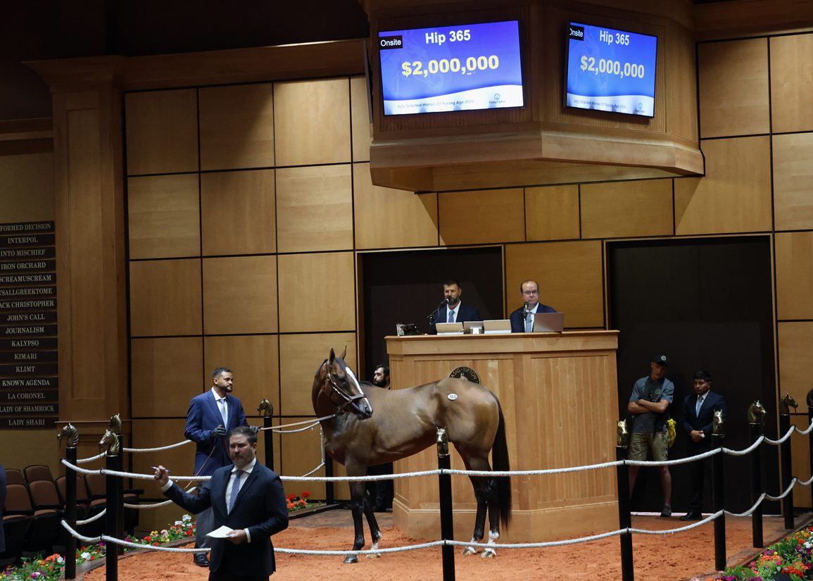 $2-Million Our Moneyman Puts Exclamation Point on Record-Setting Day in July at Fasig-Tipton