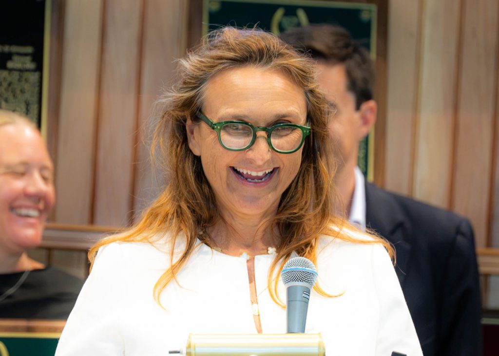 Valerie Clement at the Hall of Fame
