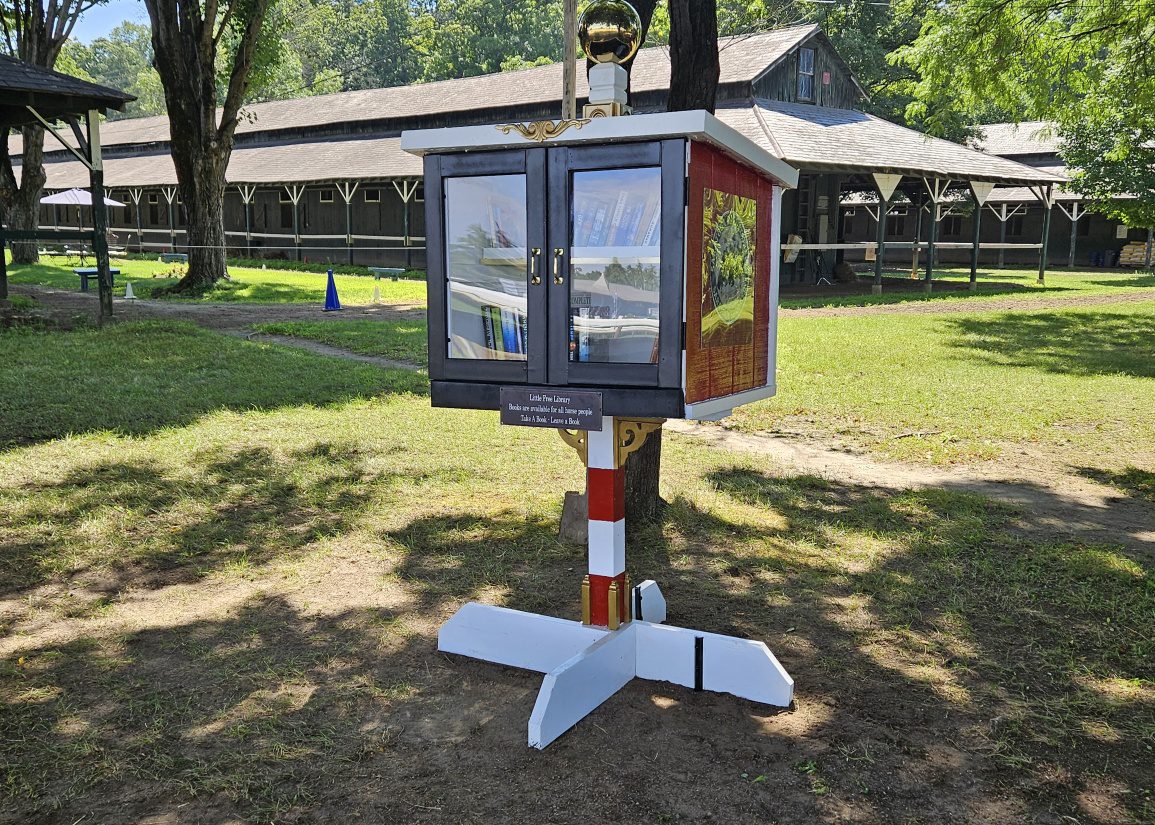 Bartkowski's Love of Books Gives Birth to Little Free Library on Saratoga Backstretch